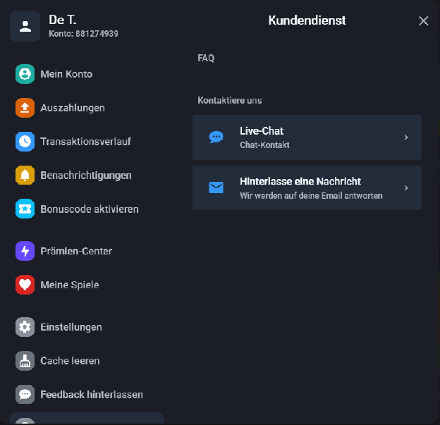 Kundenservice von Twin