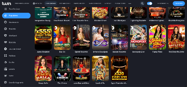Casino live de Twin Casino